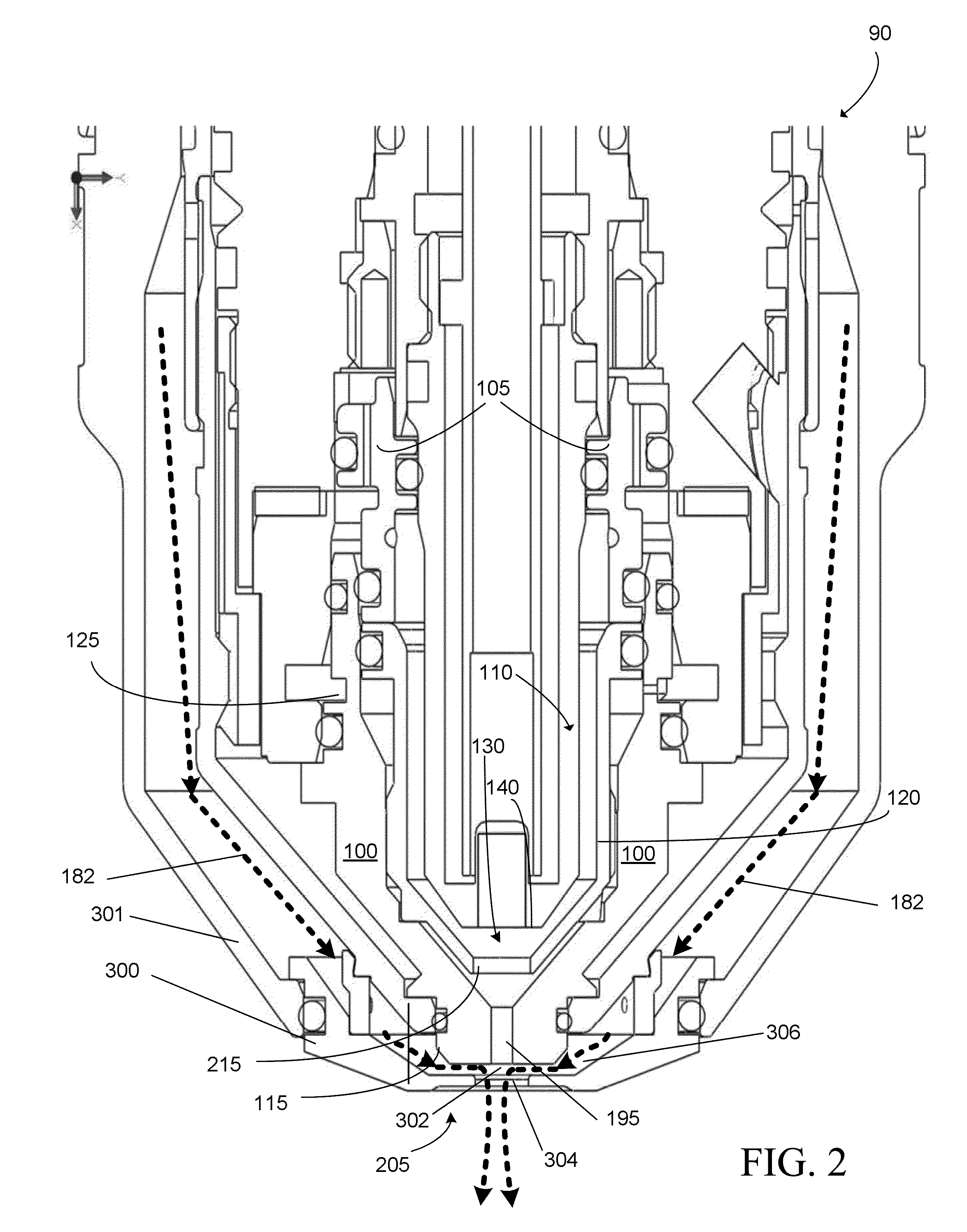 Water Injection and Venting of a Plasma Arc Torch