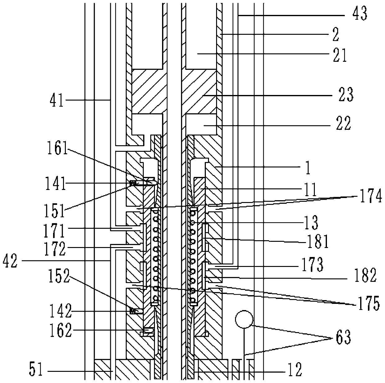 Improved device based on gas well pressure self-pumping pump