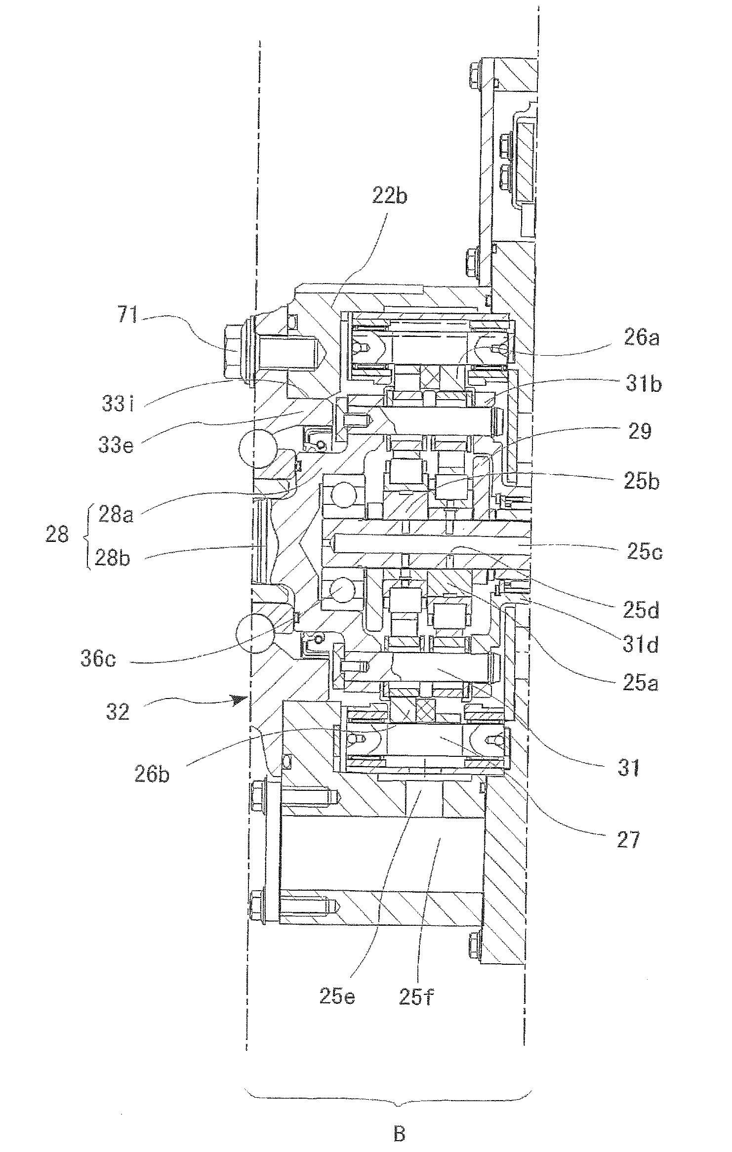 In-wheel motor driving device