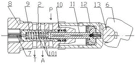 Compact swash plate type electric proportional axial plunger pump and control method thereof