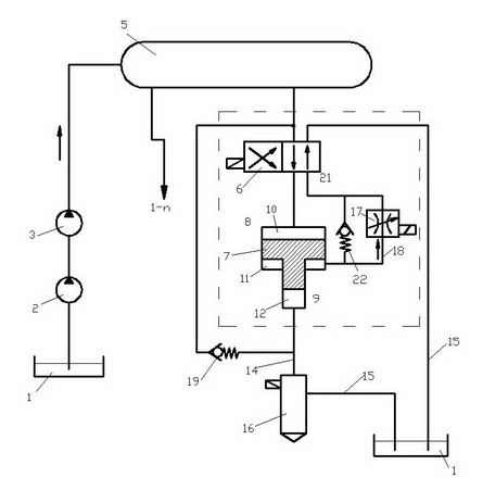 Pressurizing common-rail oil injection system