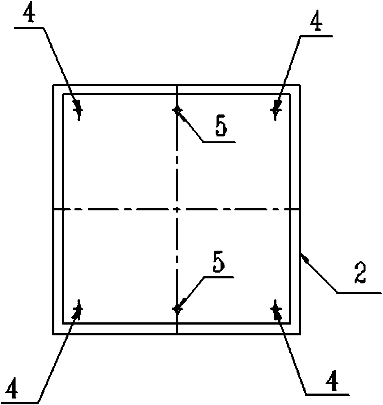 Hydropower station wire outlet anchor point anchoring method and structure