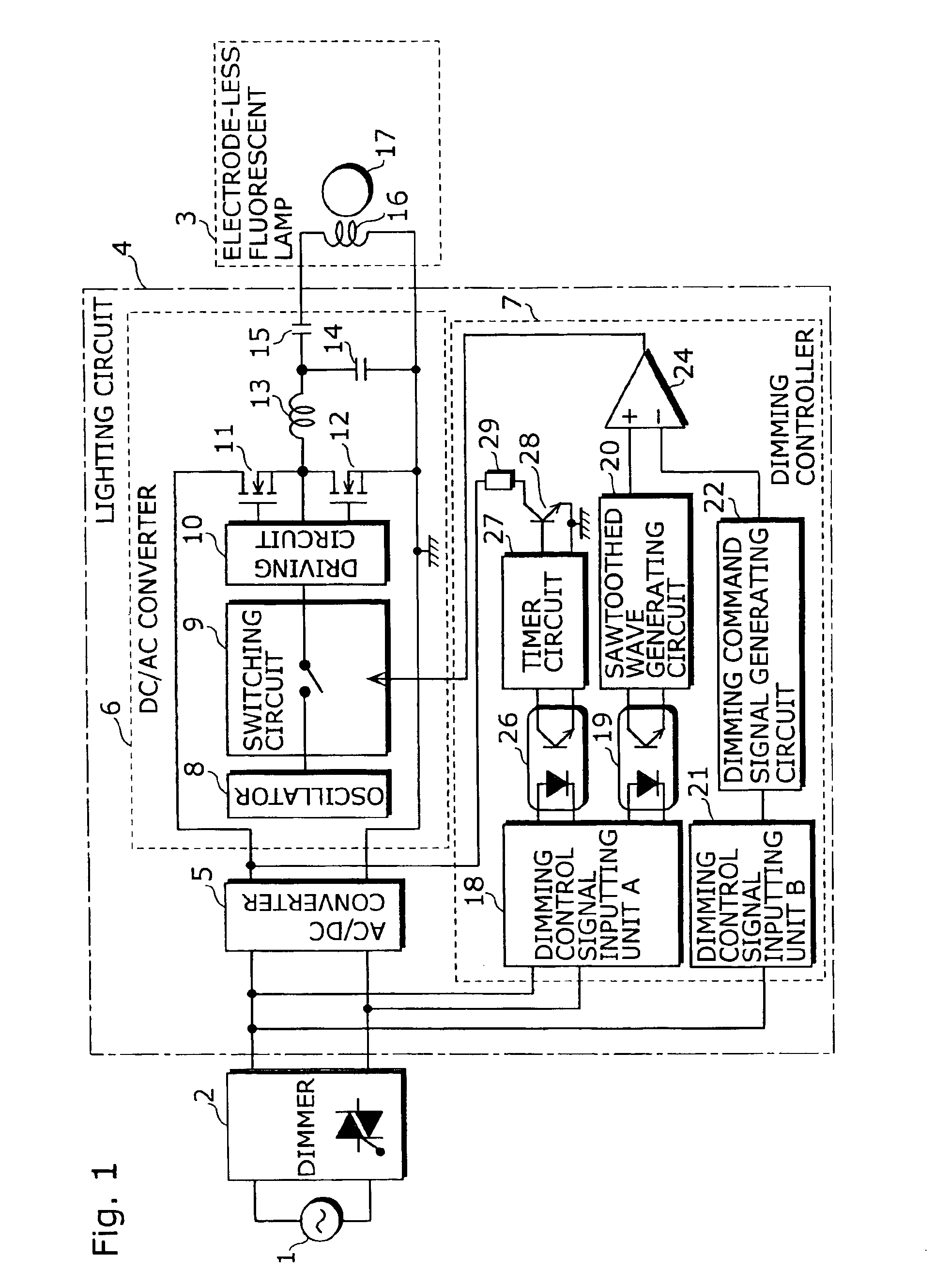 Electrode-less discharge lamp lighting apparatus, bulb-shaped electrode-less fluorescent lamp, and discharge lamp lighting apparatus