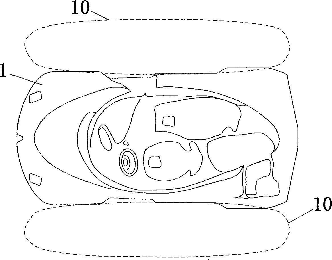 External active anti-collision automobile buffer gasbags