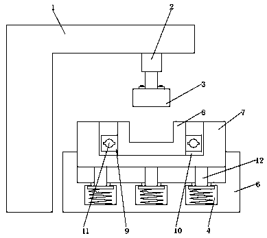 Damping device for refrigerator stamping part