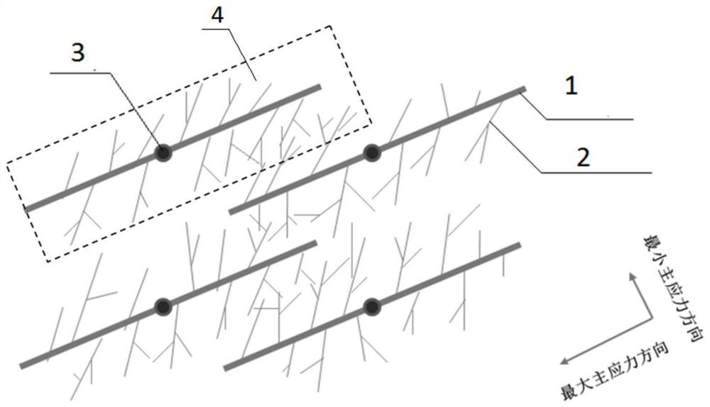 Old well crack synchronous re-fracturing production increasing method