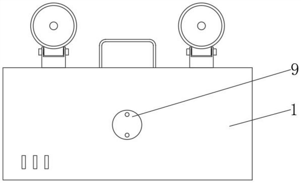 Fire-fighting emergency lighting lamp capable of replacing identification and lighting emergency method of fire-fighting emergency lighting lamp