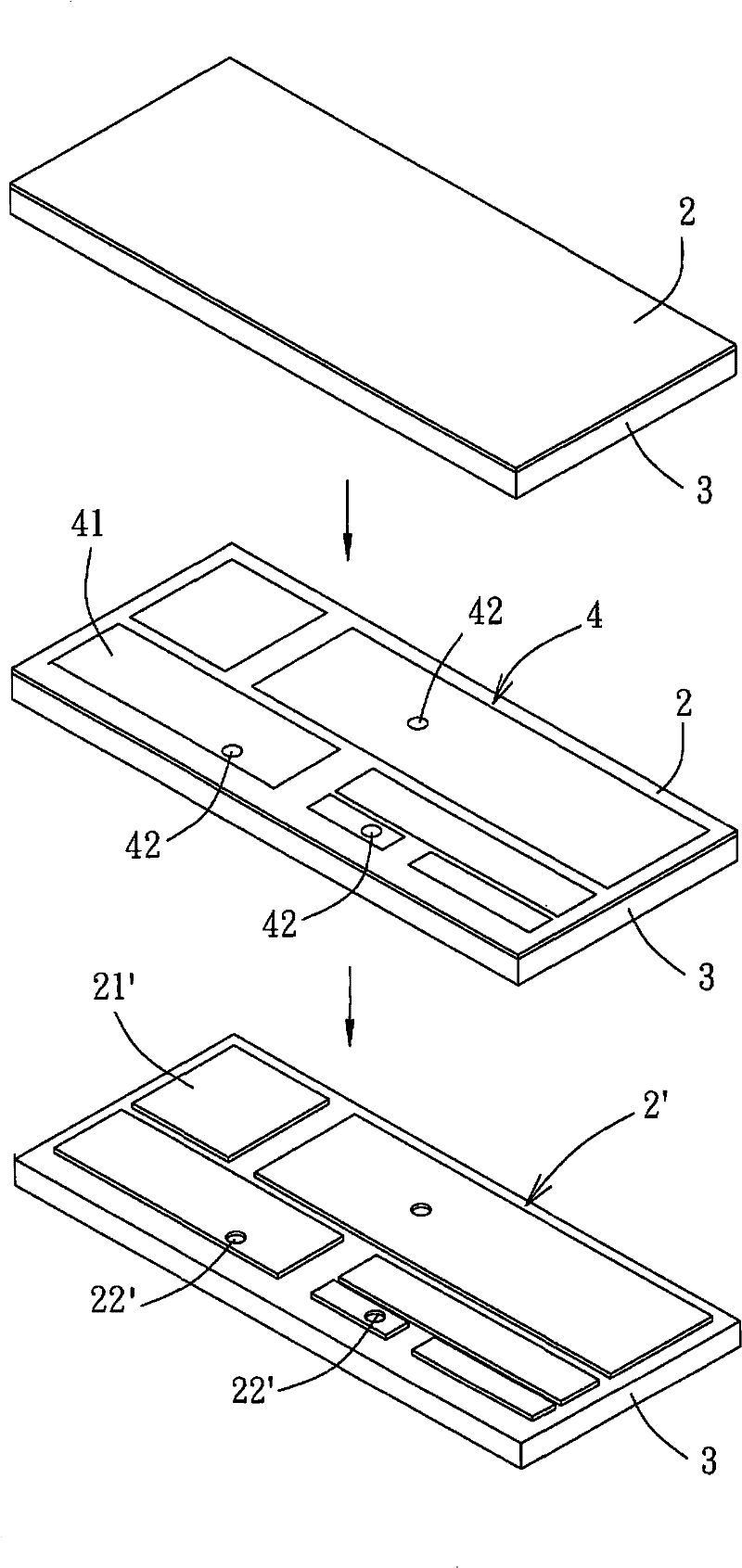 Frame type direct copper-ceramic bonding plate and manufacturing method thereof