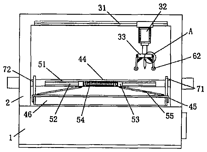 Leather cutting device for leather bag processing