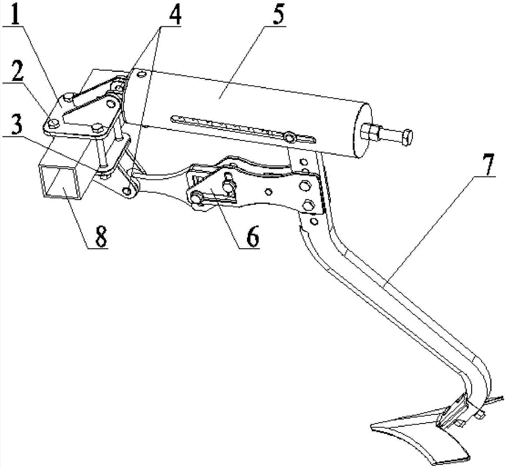 Self-induced vibration anti-drag subsoiler