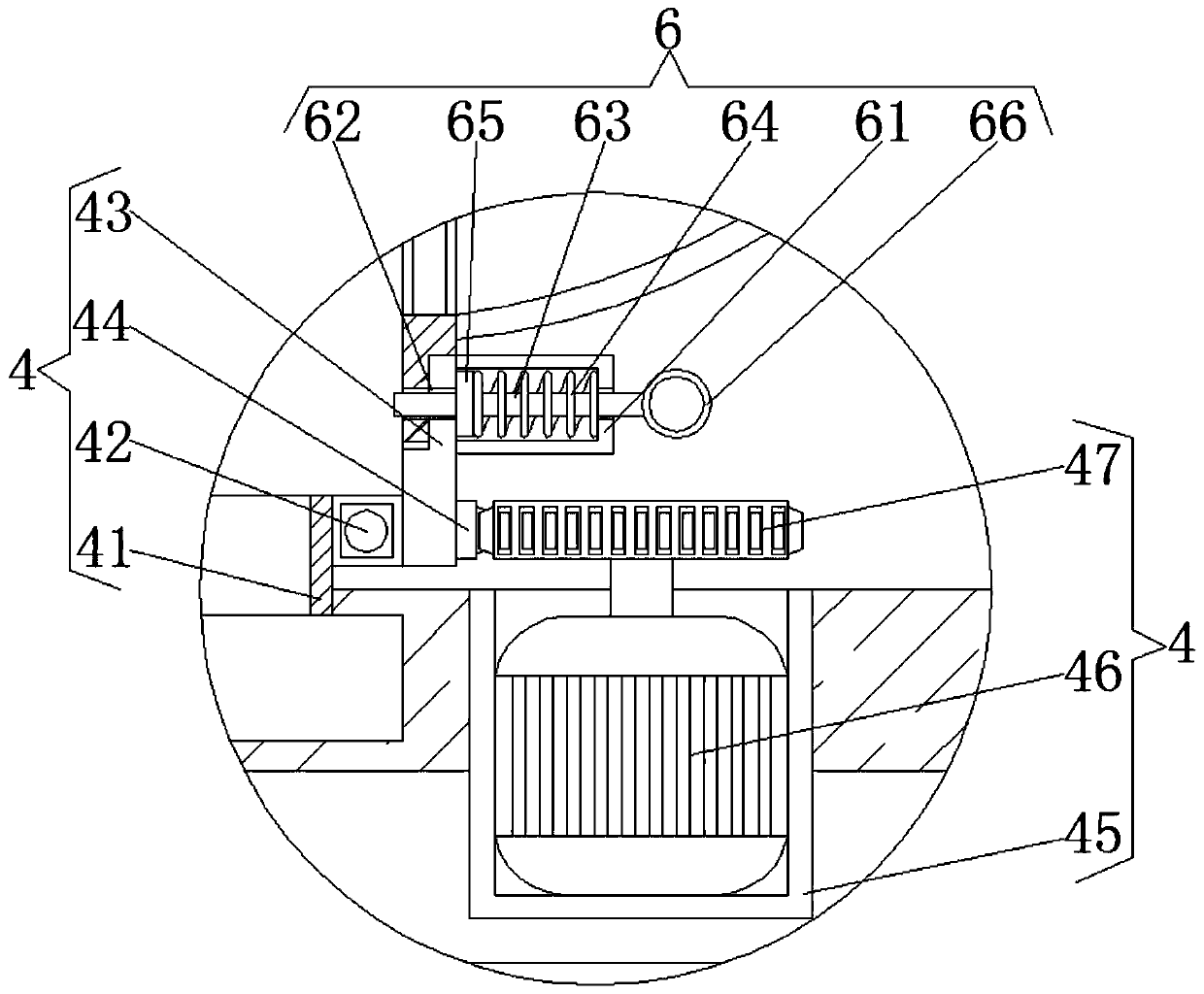 A scraping label equipment for red wine bottle recycling adapted to small factories