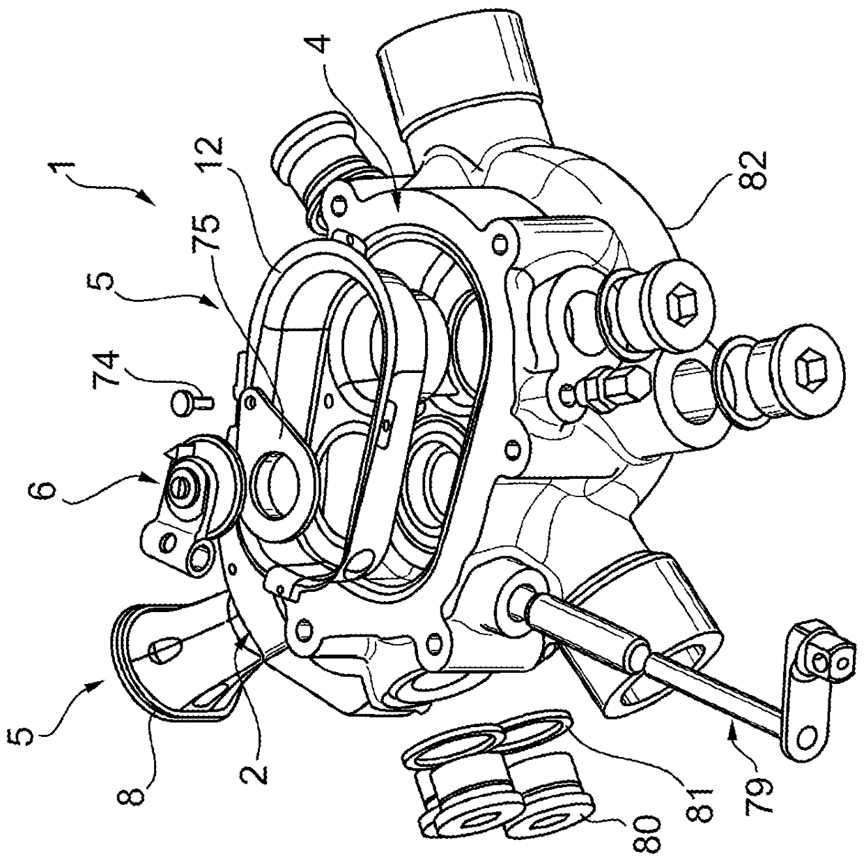 Turbine housing for exhaust turbocharger