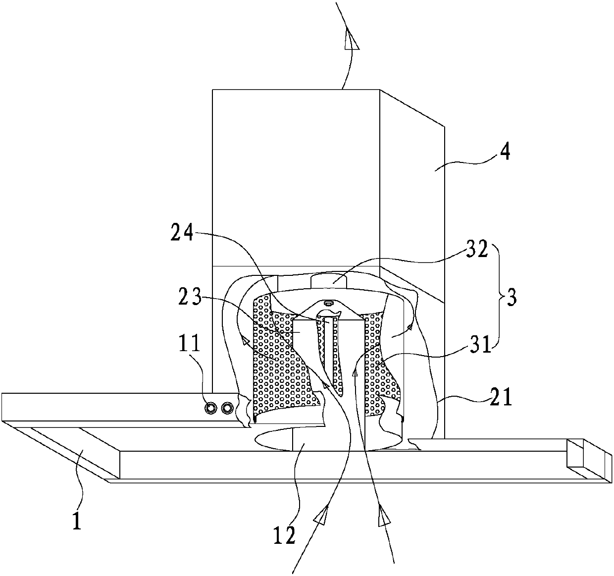 Self-cleaning smoke exhaust ventilator