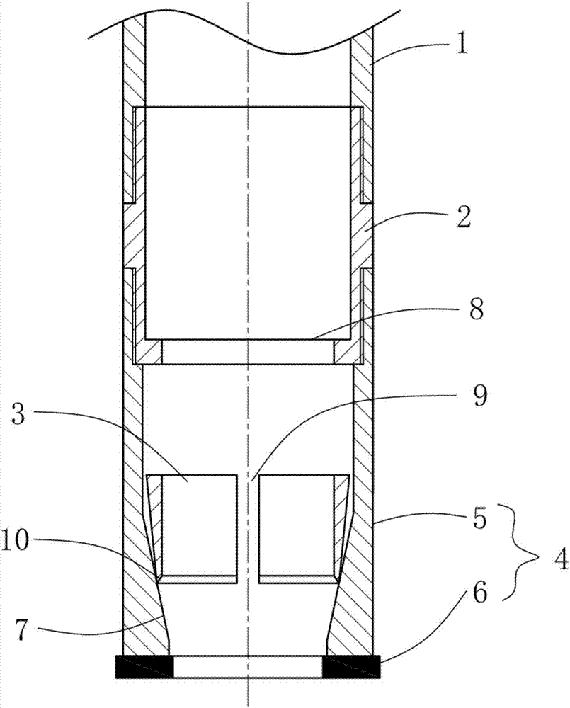 Hydraulic driving underwater drilling machine drill bit structure