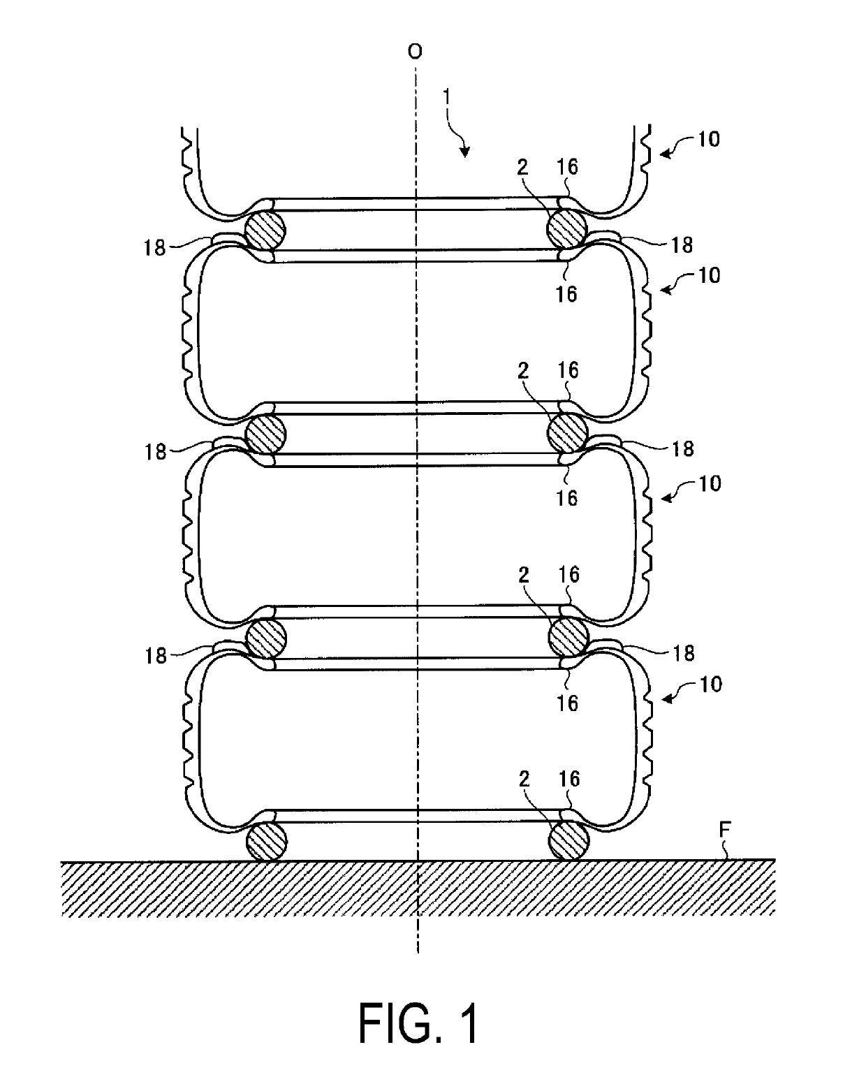 Tire arrangement implement and tire arrangement method