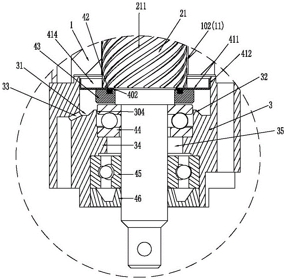 A leak-proof device for the gluing mechanism of an edge banding machine