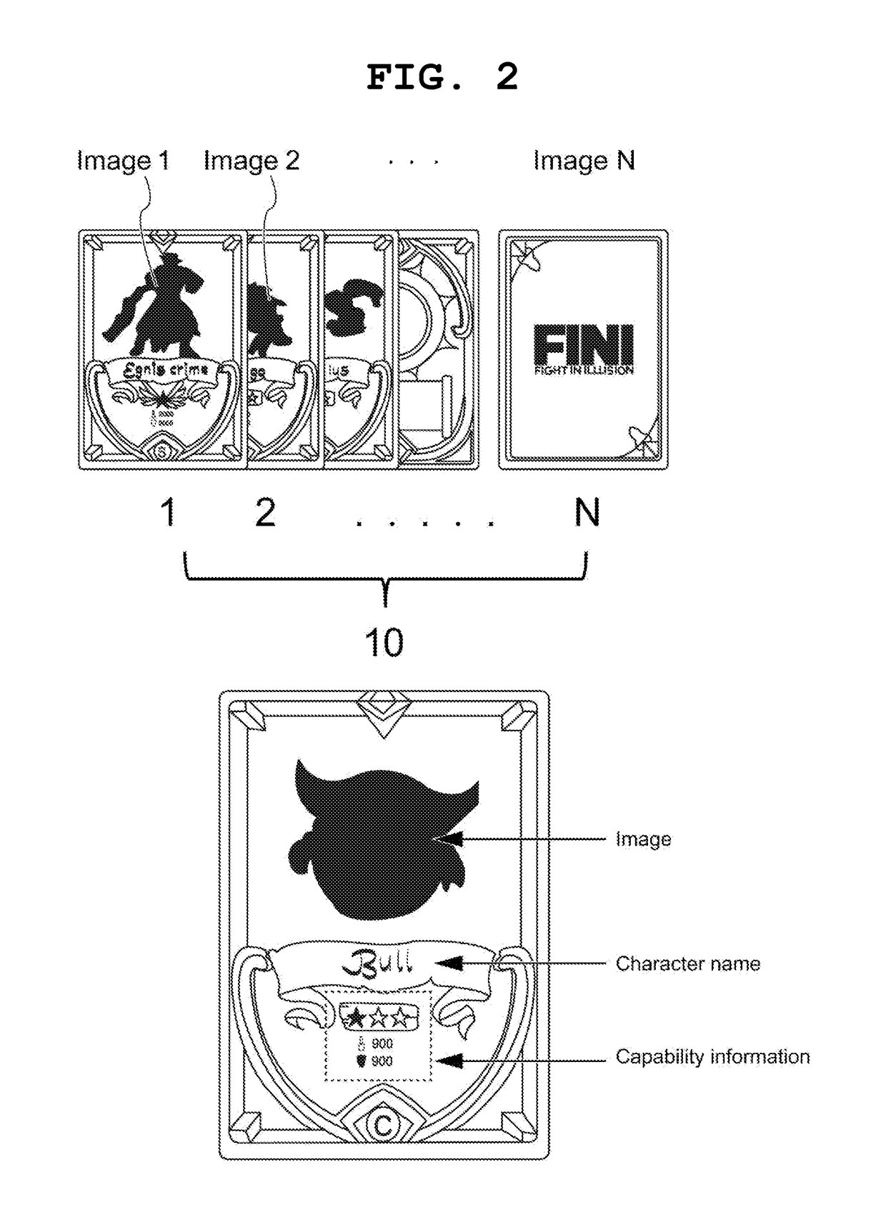 Data processing method for reactive augmented reality card game and reactive augmented reality card game play device, by checking collision between virtual objects