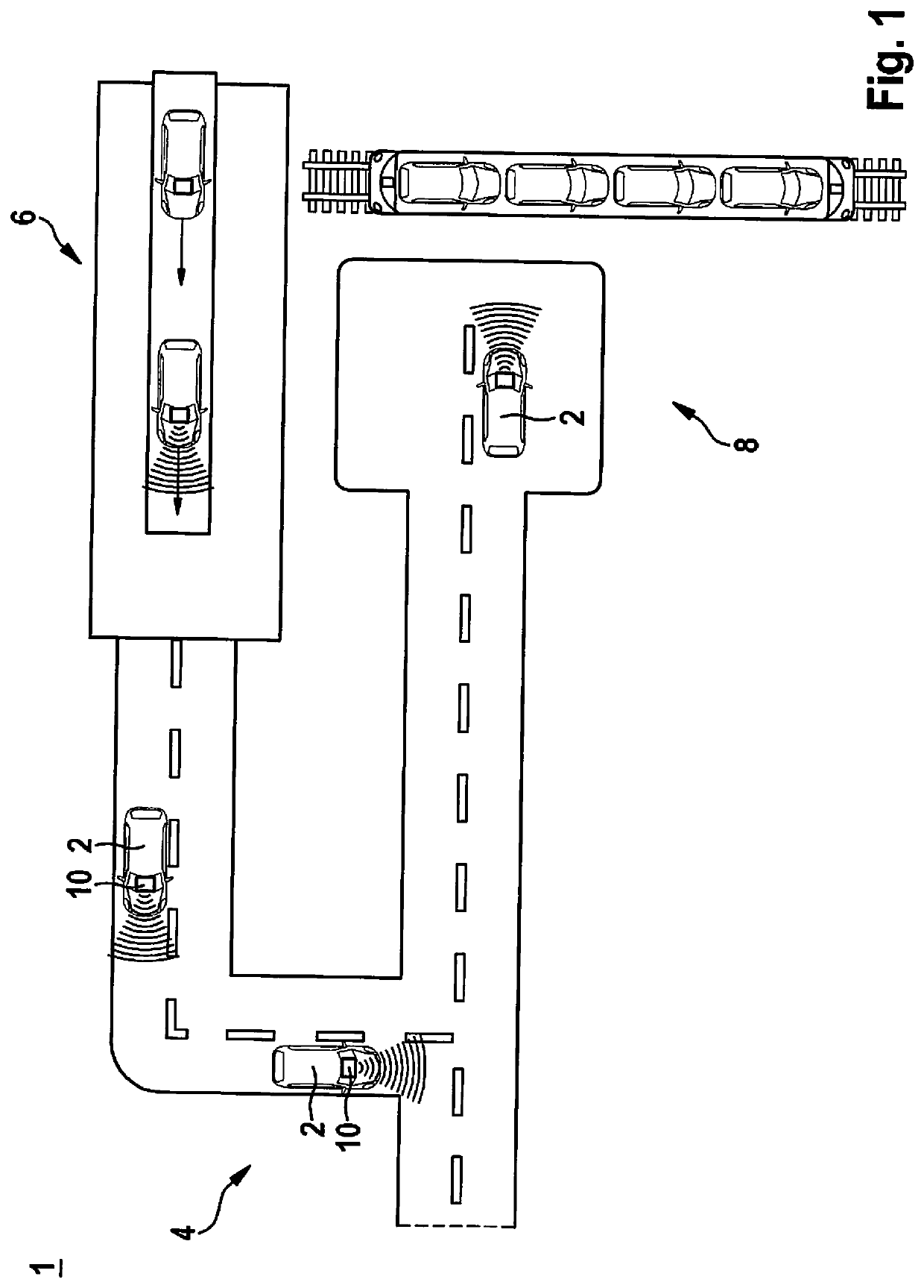 System and method for determining the position of a vehicle for automated driving on a site