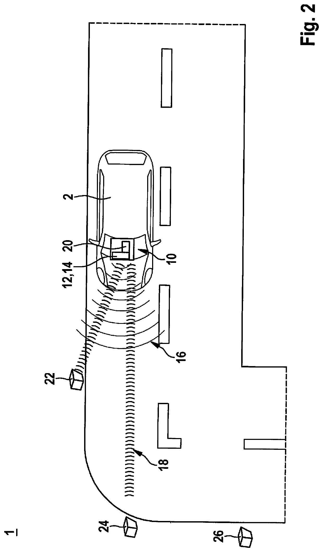 System and method for determining the position of a vehicle for automated driving on a site