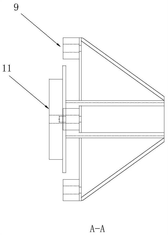 Cantilever type semi-automatic inner separating plate welding device and method