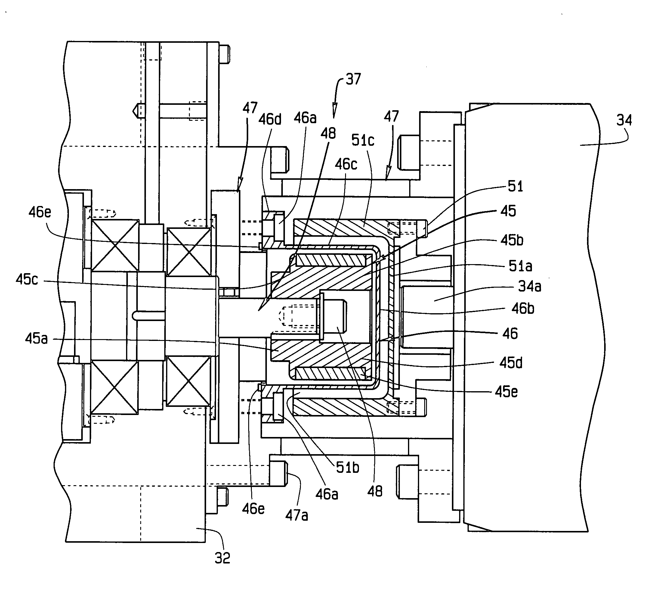 Semi-hermetic scroll compressors, vacuum pumps, and expanders