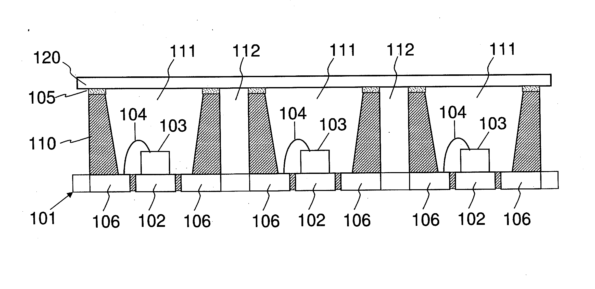 Structure and method for air cavity packaging