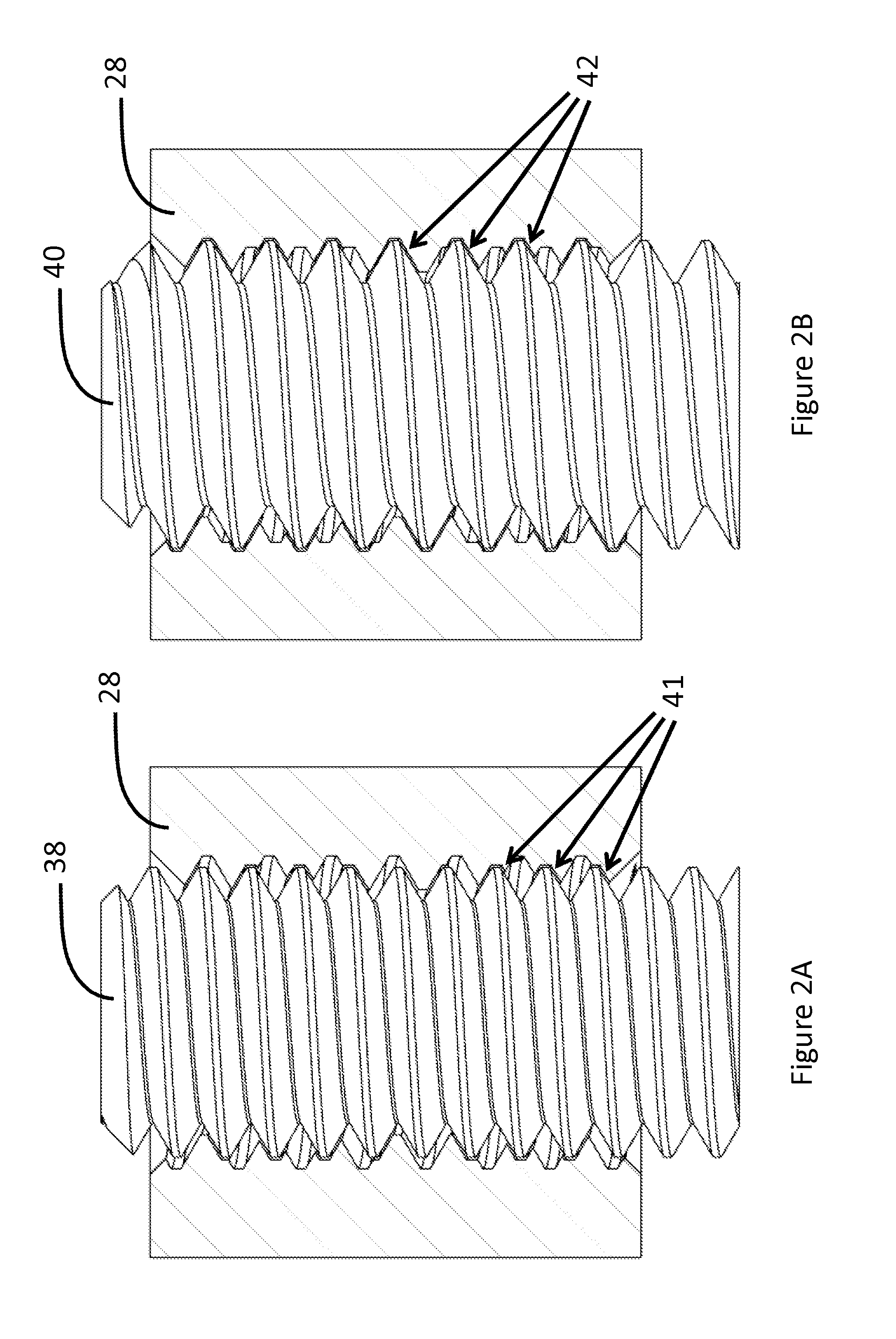 Dual pitch thread