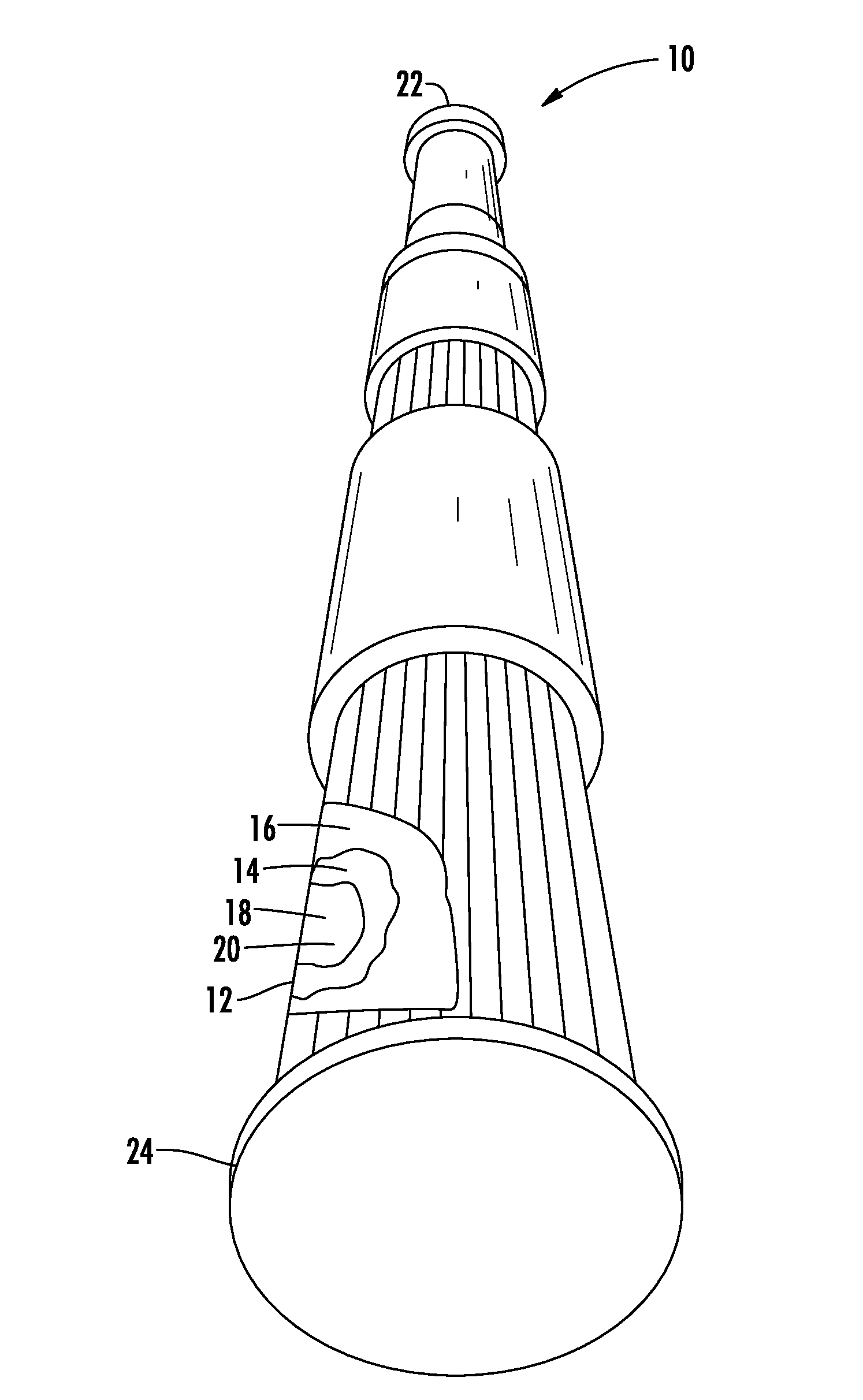 Fatigue resistant turbine through bolt