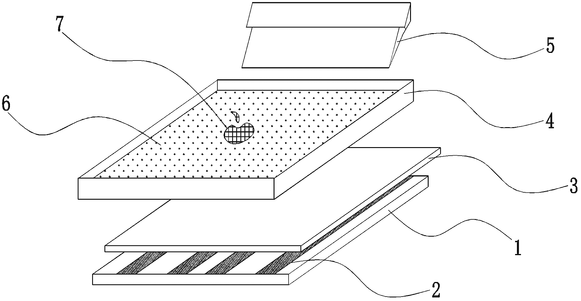 Printing device and method of three-dimensional ornamentation silk screen