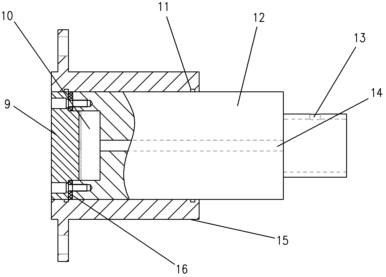 Concrete collapsed slump on-line monitoring method and detection device