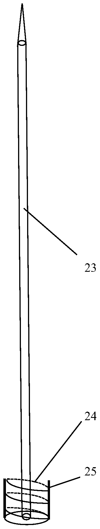 Direct puncture type fistula expansion type drainage tube