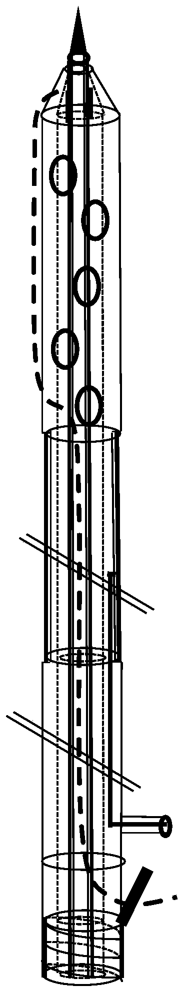 Direct puncture type fistula expansion type drainage tube