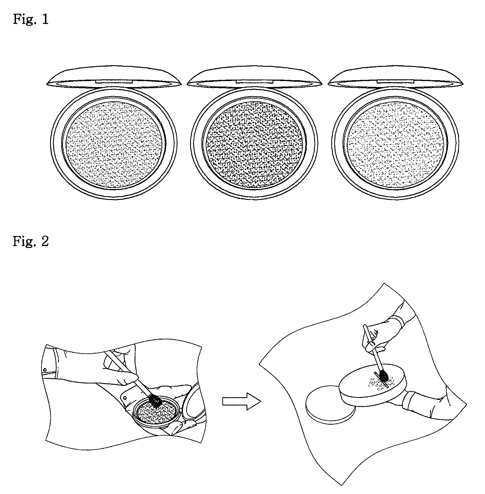 Portable press powder for latent fingerprints and method for preparing the same