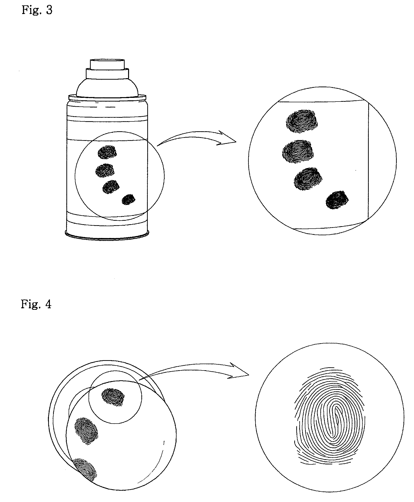 Portable press powder for latent fingerprints and method for preparing the same