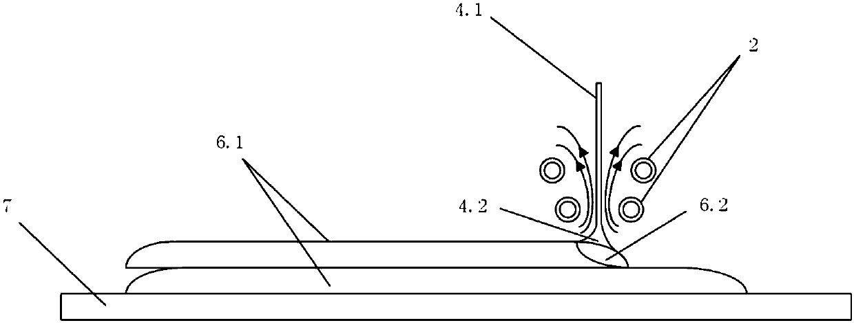 Metal deposition forming method and device based on ultra-high frequency induction heating technology