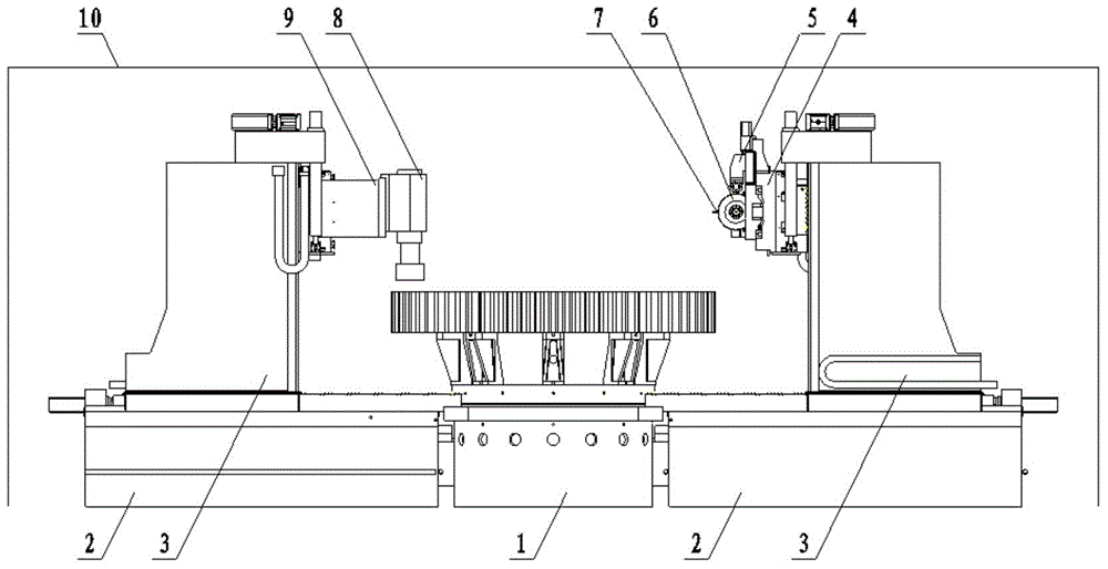 Large high-accuracy gear composite grinding center