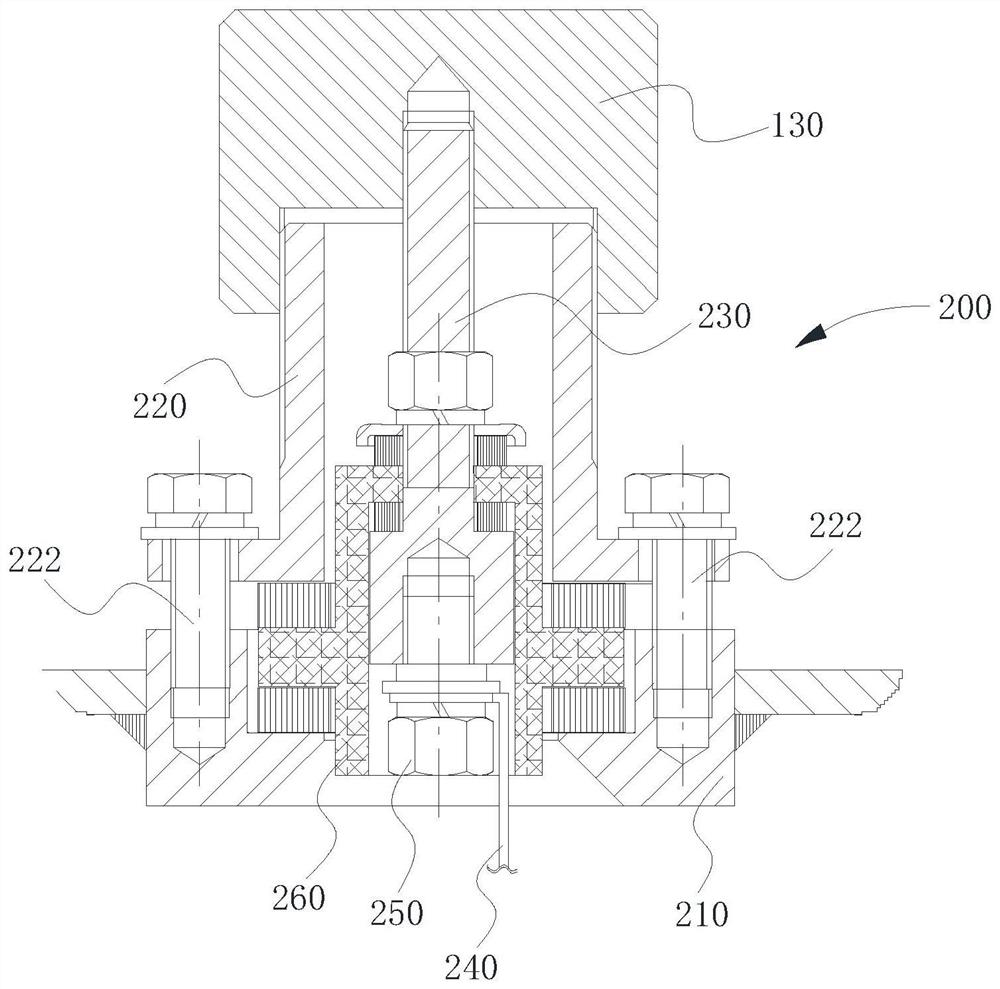 Dielectric loss partial discharge sensor structure and capacitive high voltage electrical equipment detection mechanism