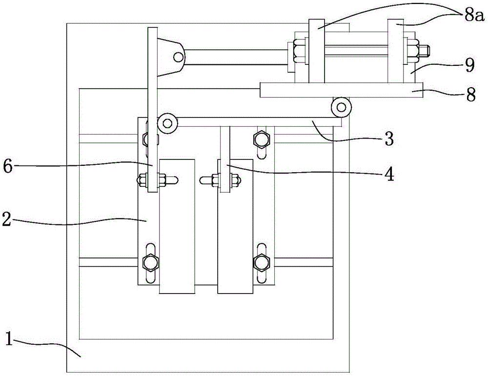 A motorcycle engine pneumatic clamping device for dynamometer