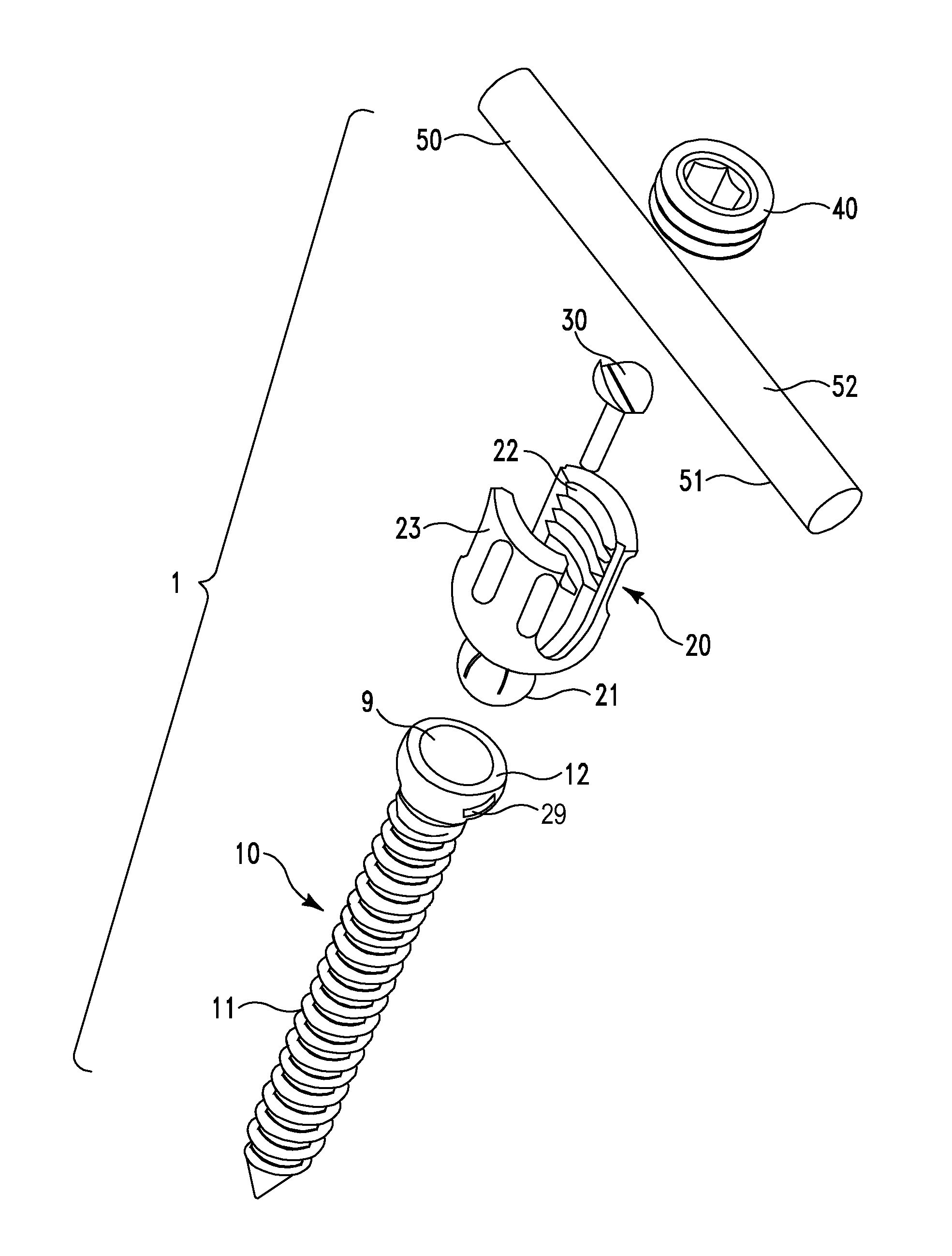 Polyaxial pedicle screw assembly