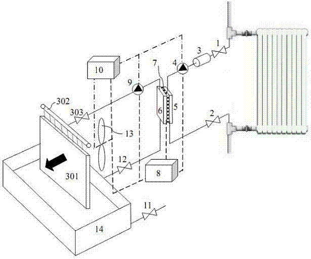 Humidification device utilizing heating heat energy