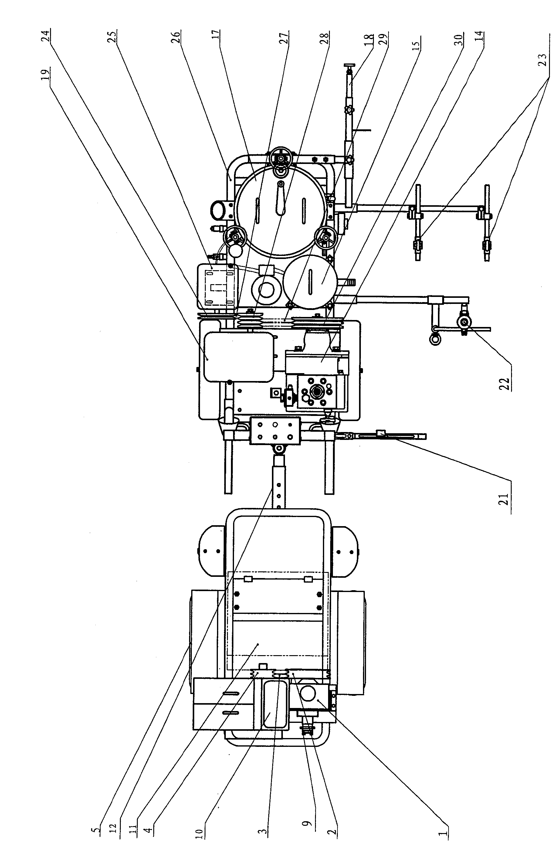 Water-based and normal temperature road marking machine