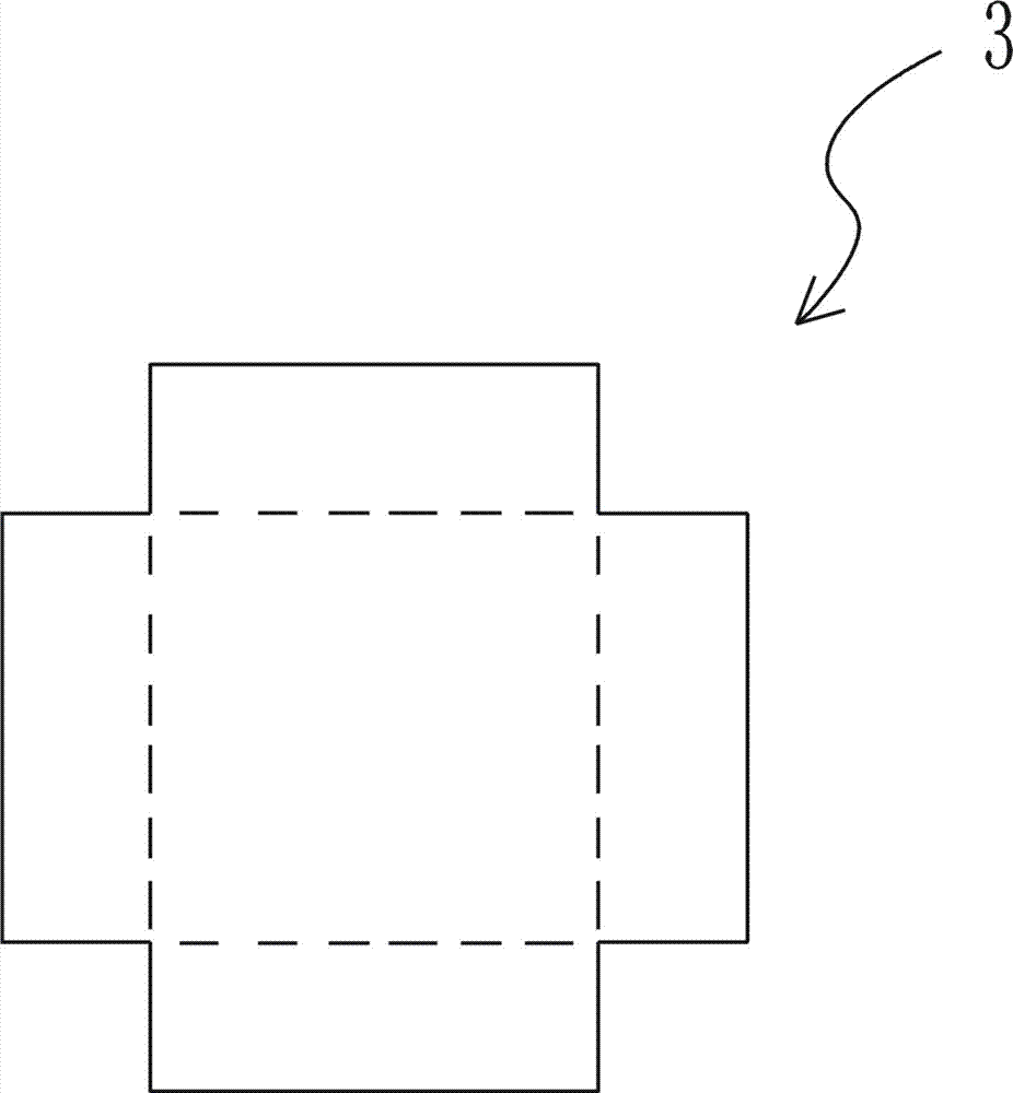 Punch forming device and punch forming process of square paper box component