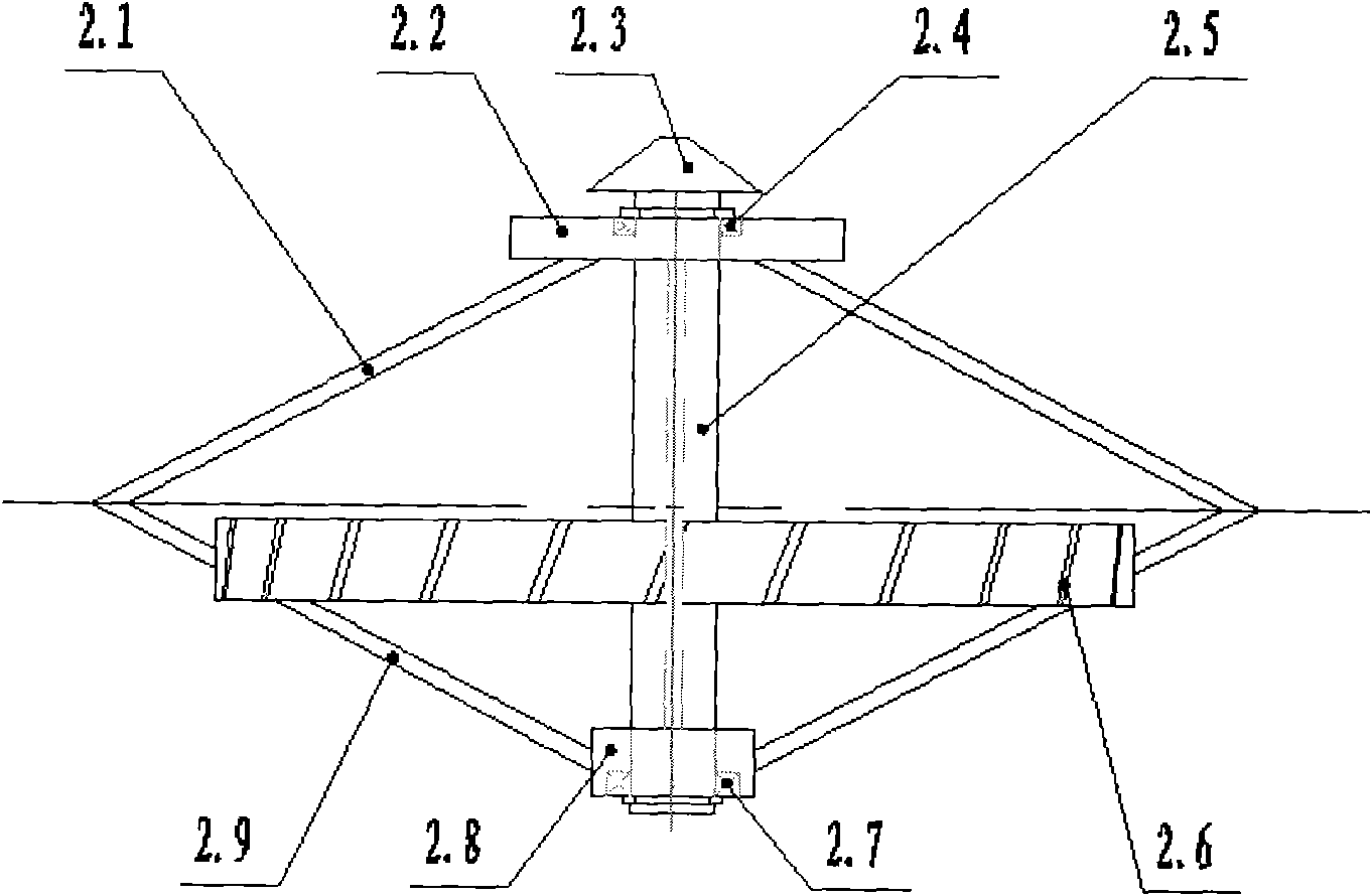 Composite type device utilizing ocean wave energy for generating electricity