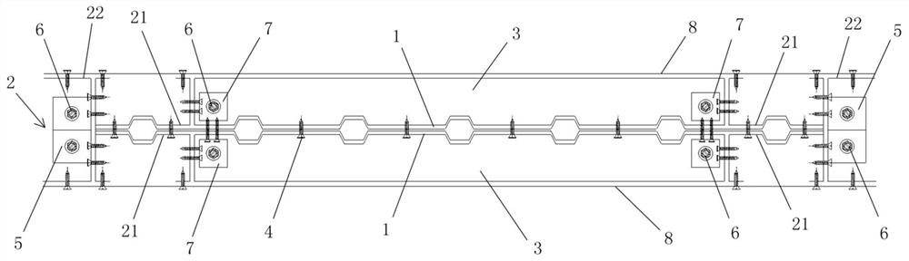 Cold-bend steel embedded double corrugated steel plate shear wall