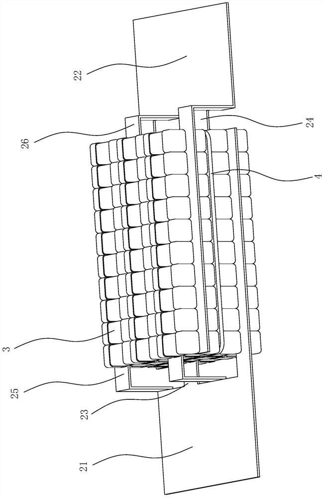 Double-layer-structure mould pressing multi-core-group ceramic capacitor and production method thereof