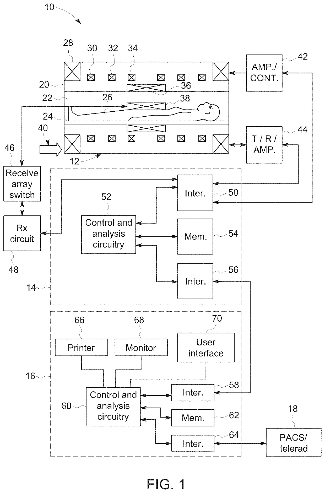 MRI system and method for detection and correction of patient motion