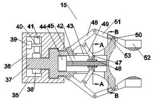 Forging machine tool feeding and discharging industrial robot