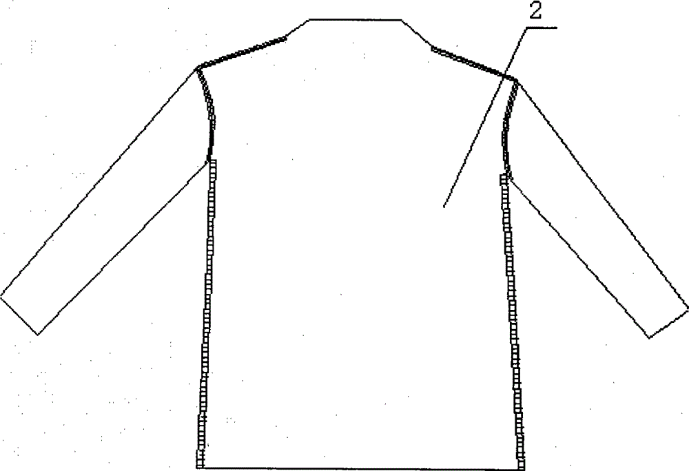 Moisture-permeable anion-releasing patchwork patient clothes