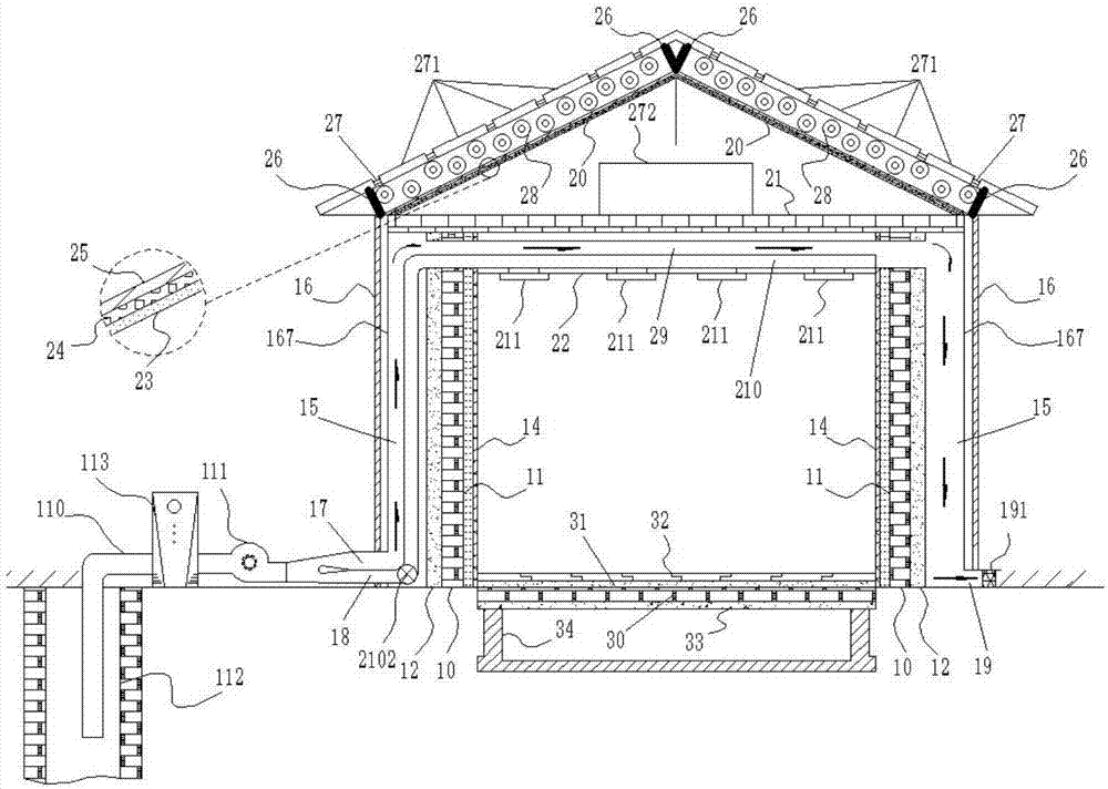 Novel phase-change heat insulation and moisture absorption building external envelope structure