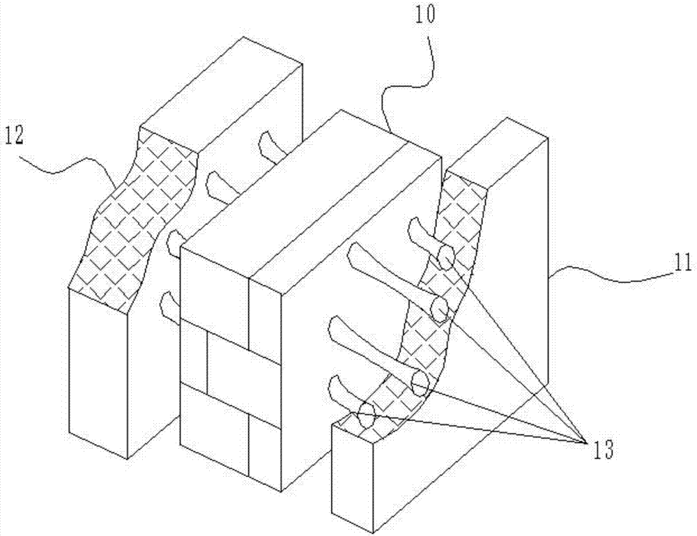 Novel phase-change heat insulation and moisture absorption building external envelope structure